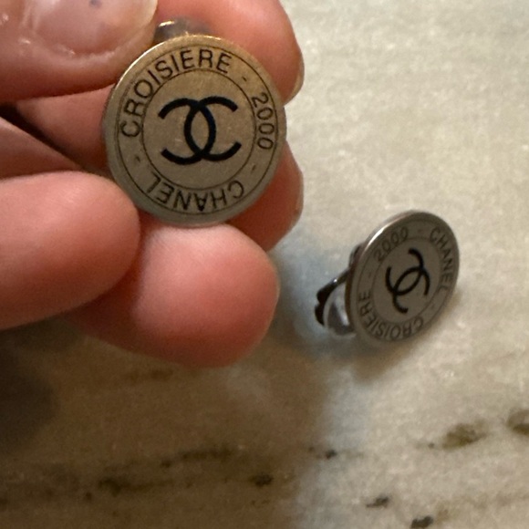 Chanel earrings silver 2000 Autumn clip on silver earrings - Picture 11 of 11